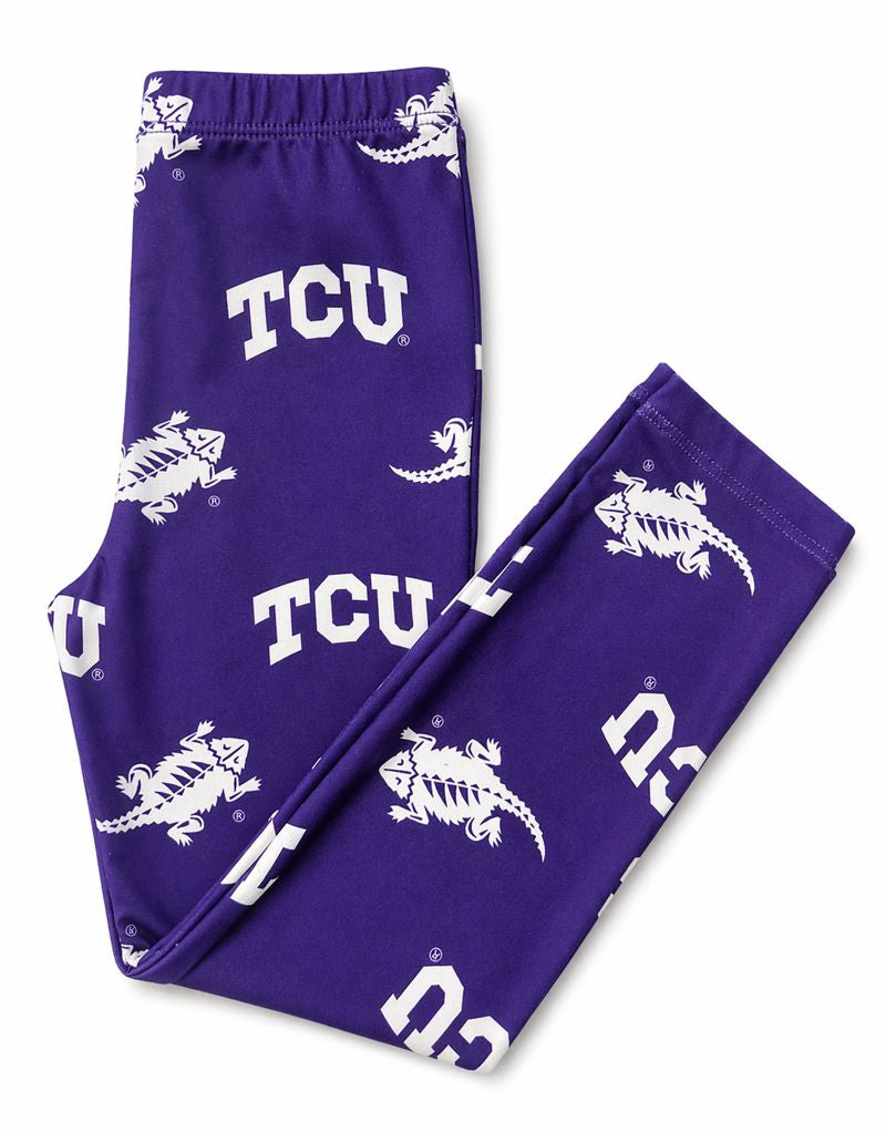 TCU Purple Frog Leggings-Mila & Rose ®