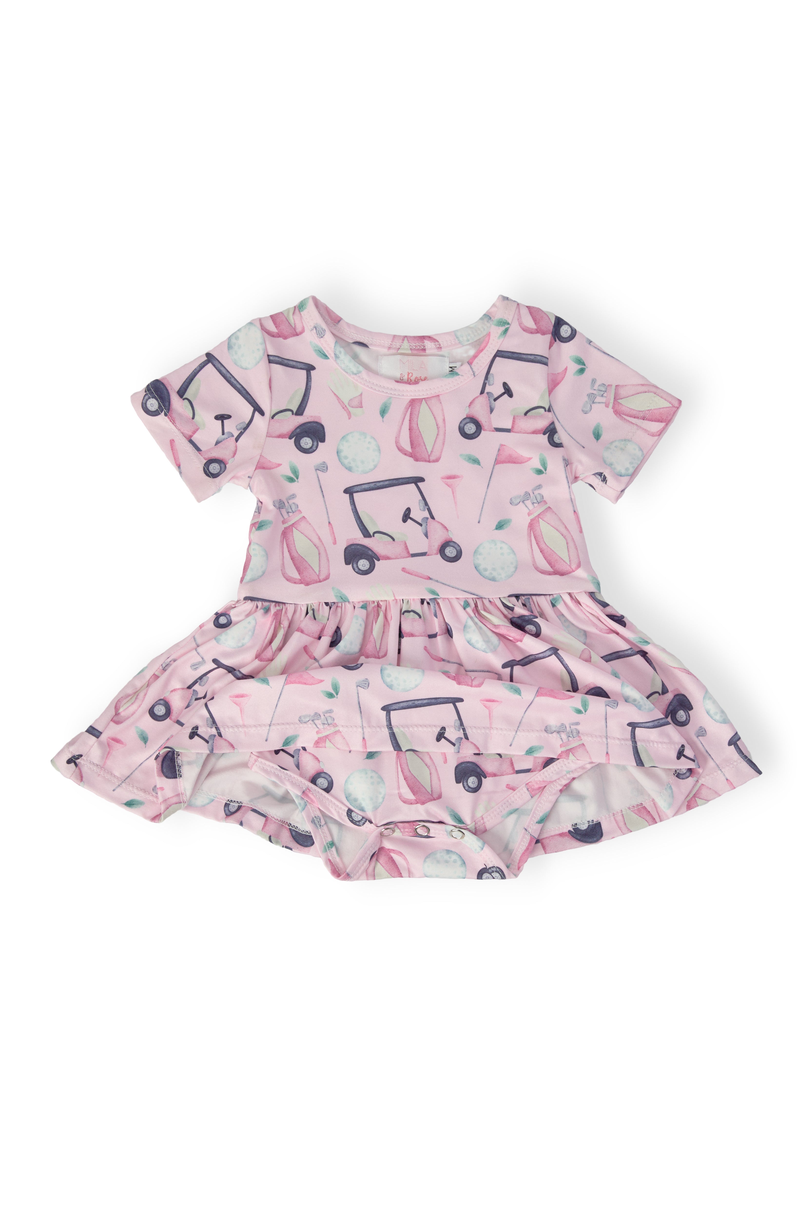 Tee Time S/S Twirl Bodysuit-Mila & Rose ®