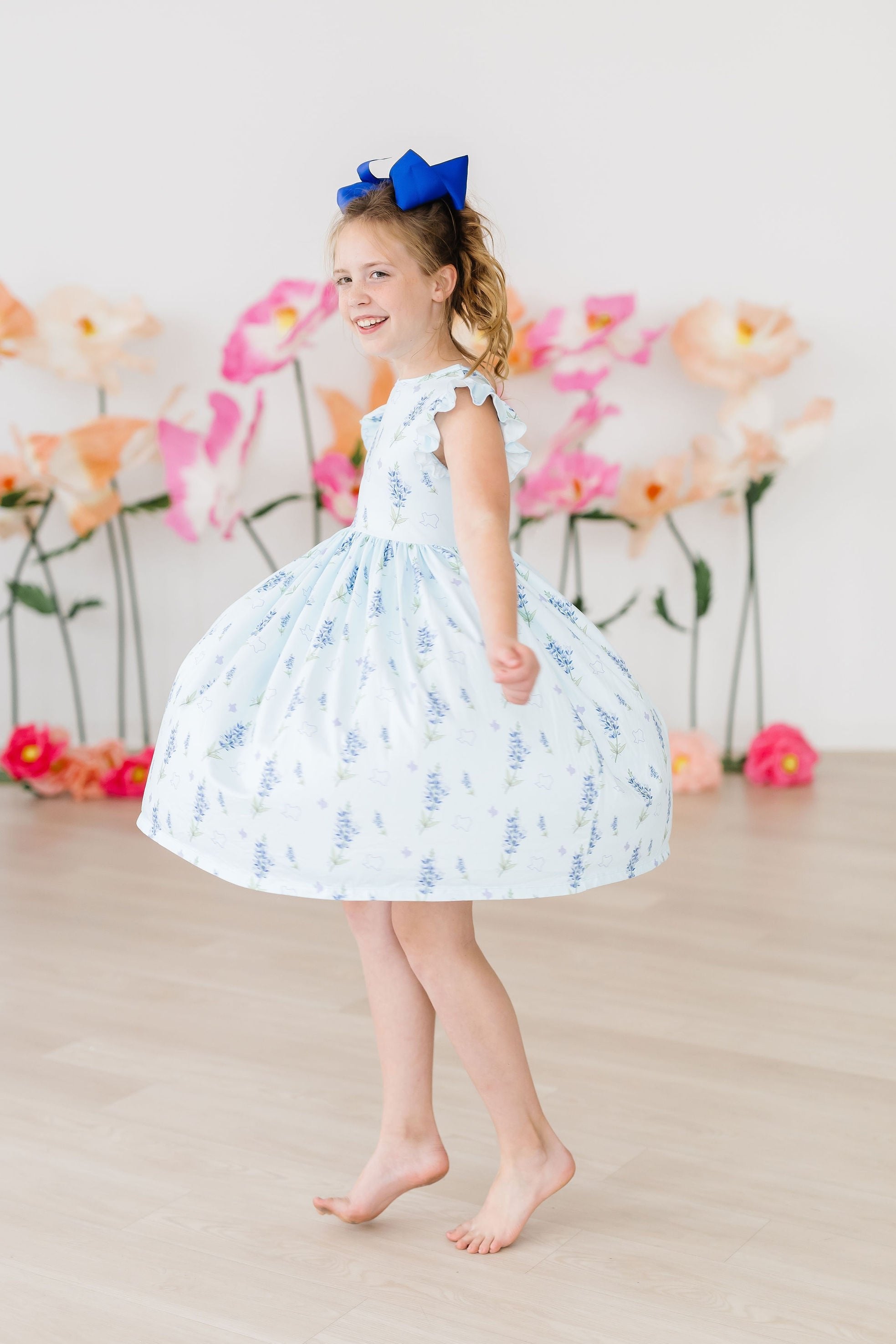blue twirl dress Dream Dress in Ingenue Blue 2