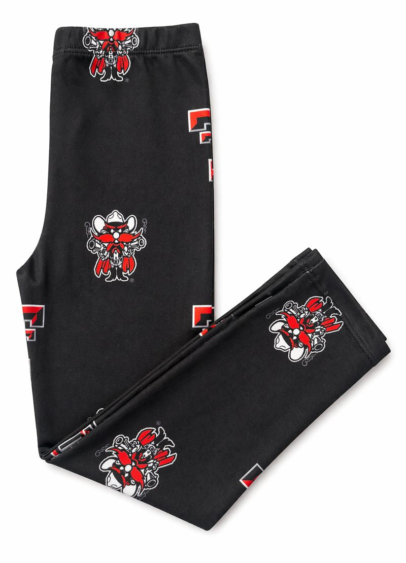 Texas Tech Black Raider Red Leggings-Mila & Rose ®