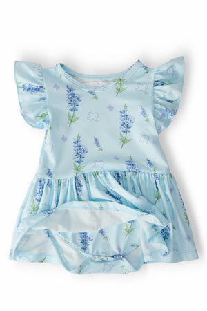 Texas Bluebonnets S/S Flutter Twirl Bodysuit-Mila & Rose ®