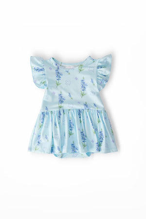 Texas Bluebonnets S/S Flutter Twirl Bodysuit-Mila & Rose ®