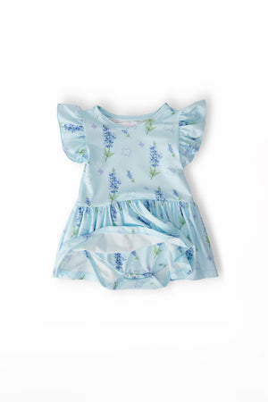 Texas Bluebonnets S/S Flutter Twirl Bodysuit-Mila & Rose ®