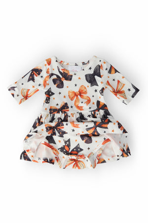 Trick or Twirl 3/4 Sleeve Twirl Bodysuit-Mila & Rose ®