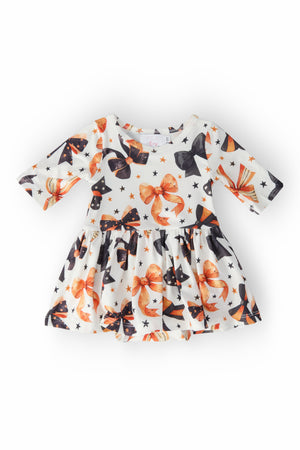 Trick or Twirl 3/4 Sleeve Twirl Bodysuit-Mila & Rose ®