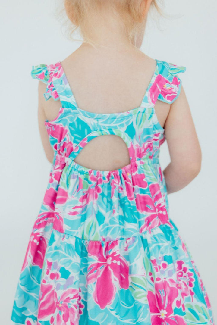 Tropical Punch Ruffle Maxi Dress-Mila & Rose ®