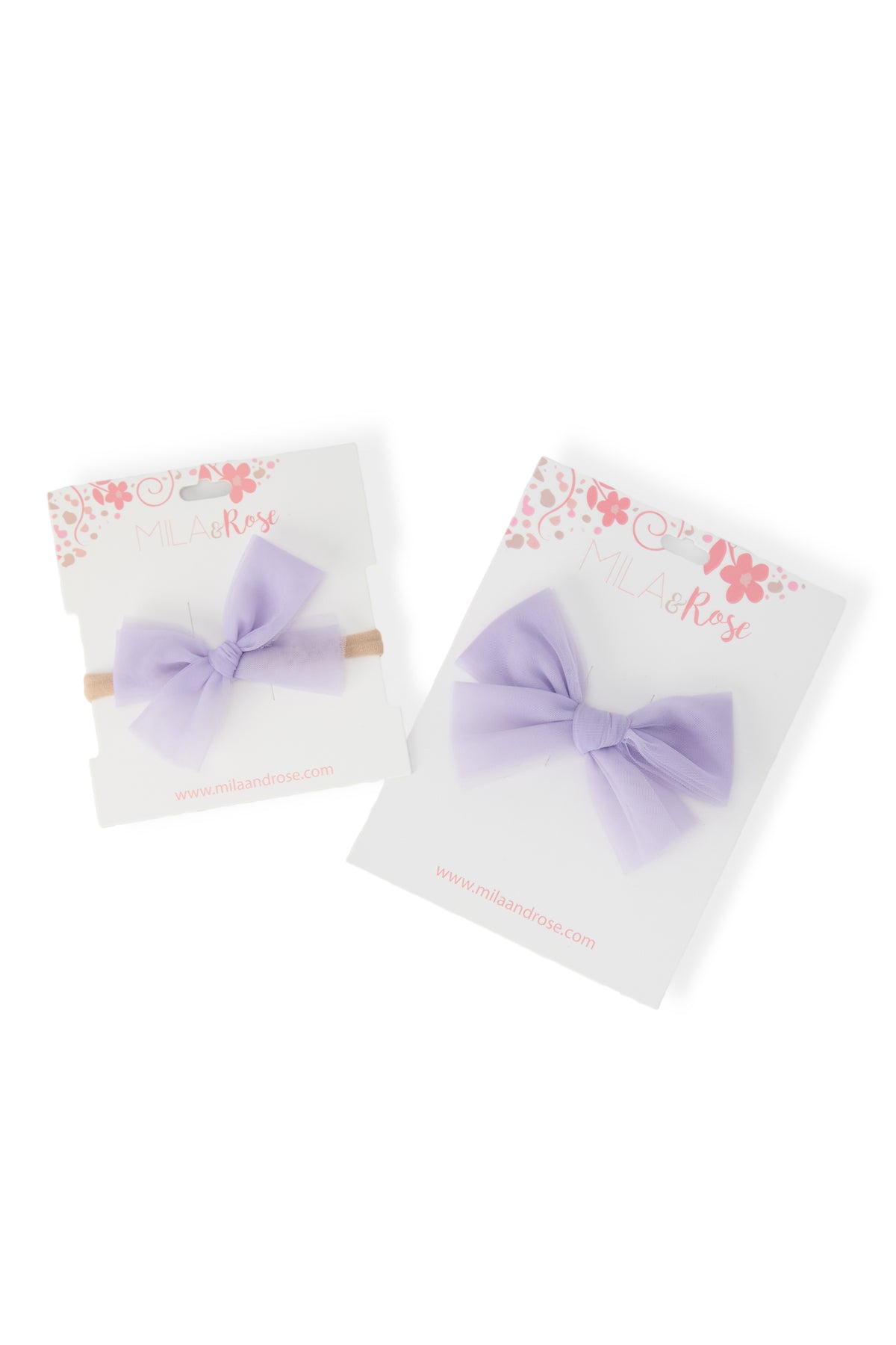 Tulle Hair Bow - Lavender-Mila & Rose ®
