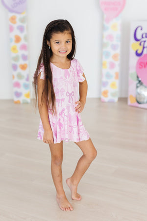 (V) Twinkle Ties S/S Twirl Leotard-Mila & Rose ®