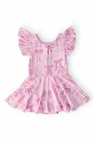 (V) Twinkle Ties S/S Twirl Leotard-Mila & Rose ®