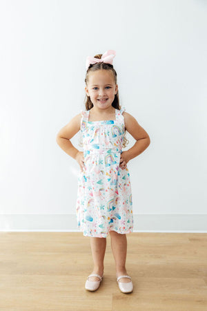 Unicorn Kisses Ruffle Cross Back Dress-Mila & Rose ®