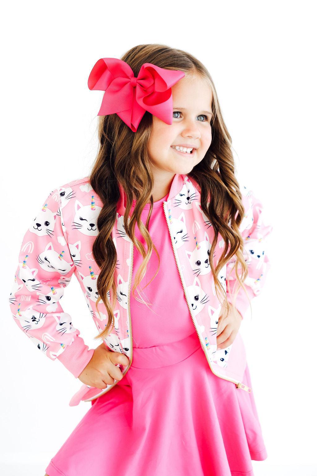 Unicorn Kitties Satin Jacket-Mila & Rose ®