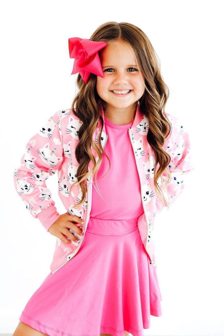 Unicorn Kitties Satin Jacket-Mila & Rose ®