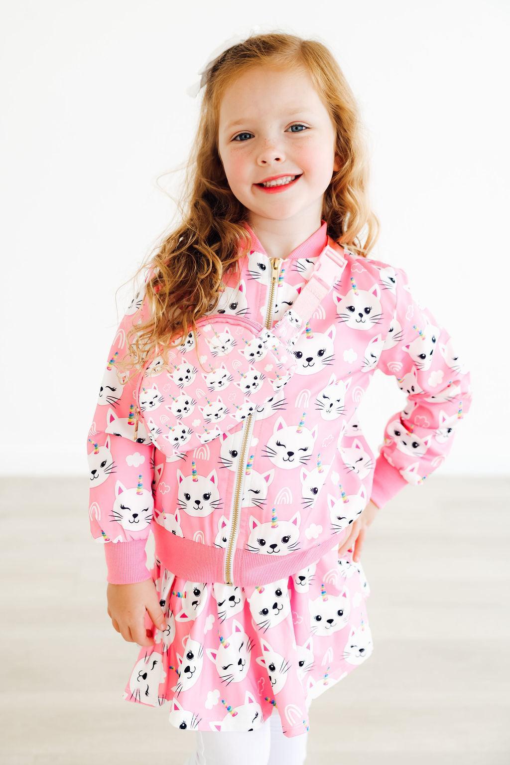 Unicorn Kitties Satin Jacket-Mila & Rose ®