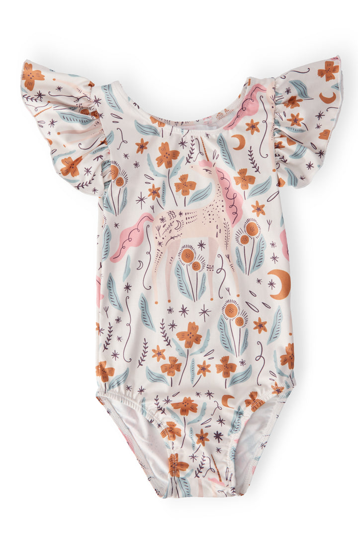 Unicorn Soiree S/S Flutter Sleeve Leotard-Mila & Rose ®