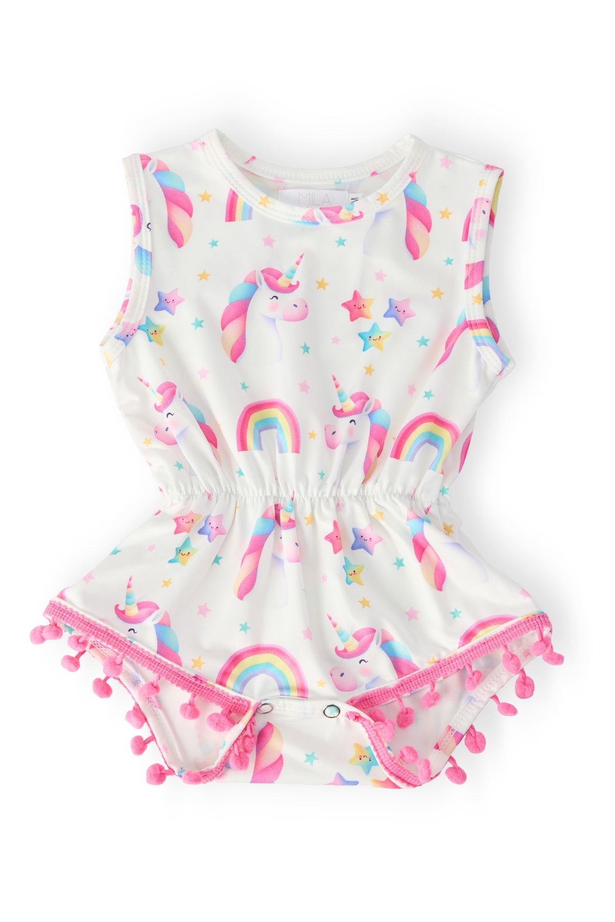 Unicorn Magic Pom Pom Romper-Mila & Rose ®