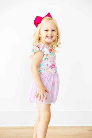 (V) Field of Flowers S/S Twirl Leotard-Mila & Rose ®