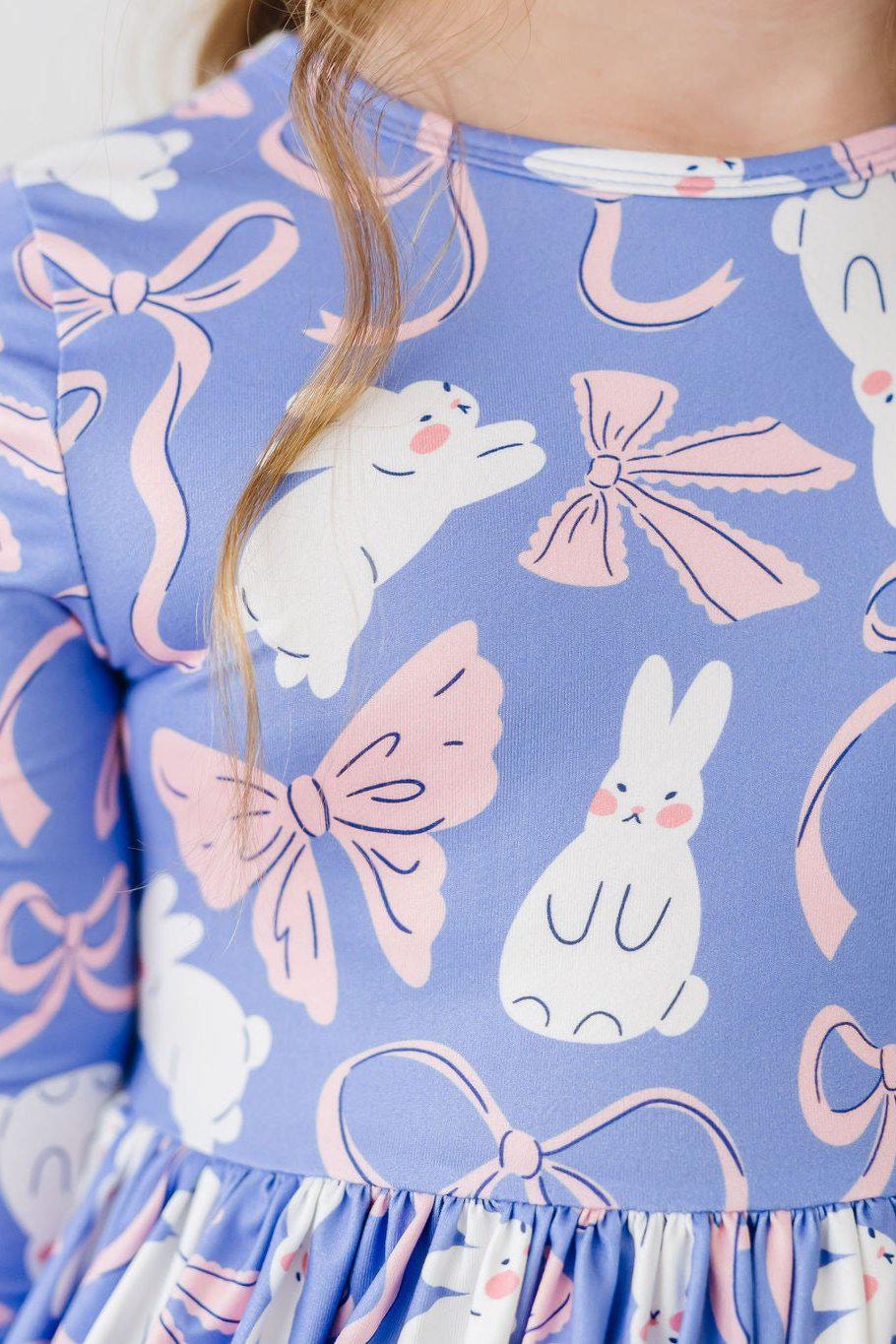 (V) Hop, Skip & Twirl 3/4 Sleeve Pocket Twirl Dress-Mila & Rose ®