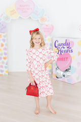 (V) Lovebug 3/4 Sleeve Ruffle Twirl Dress-Mila & Rose ®
