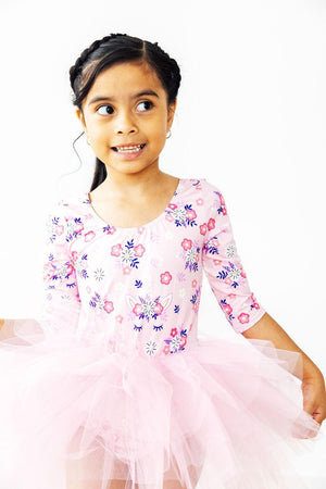 (V) Retro Daydream 3/4 Sleeve Tutu Leotard-Mila & Rose ®