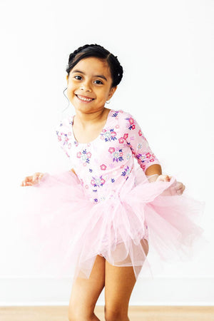 (V) Retro Daydream 3/4 Sleeve Tutu Leotard-Mila & Rose ®