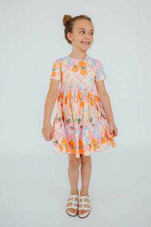 (V) Summer Picnic S/S Pocket Twirl Dress-Mila & Rose ®