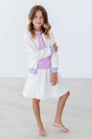 (V) Unicorn Flip Sequin Jacket-Mila & Rose ®