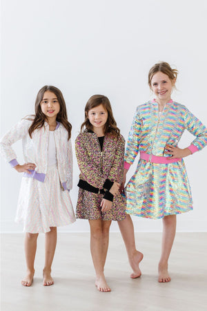 (V) Unicorn Flip Sequin Jacket-Mila & Rose ®