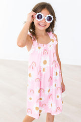 (V) You are My Sunshine Ruffle Cross Back Dress-Mila & Rose ®