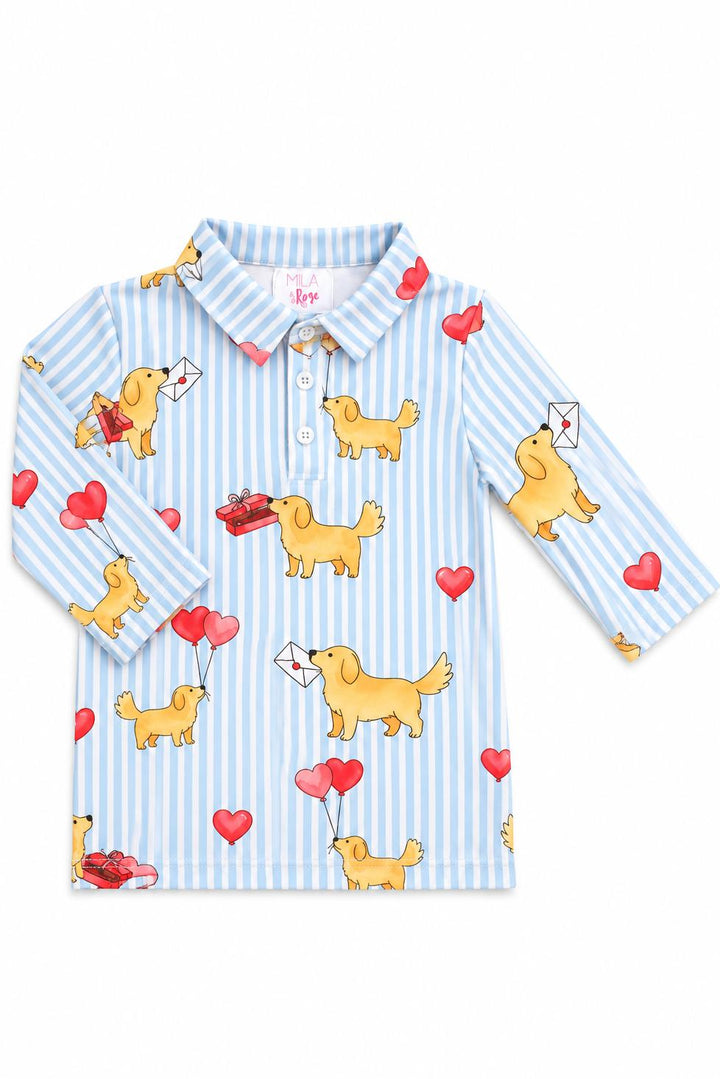 Puppy Post L/S Polo-Mila & Rose ®