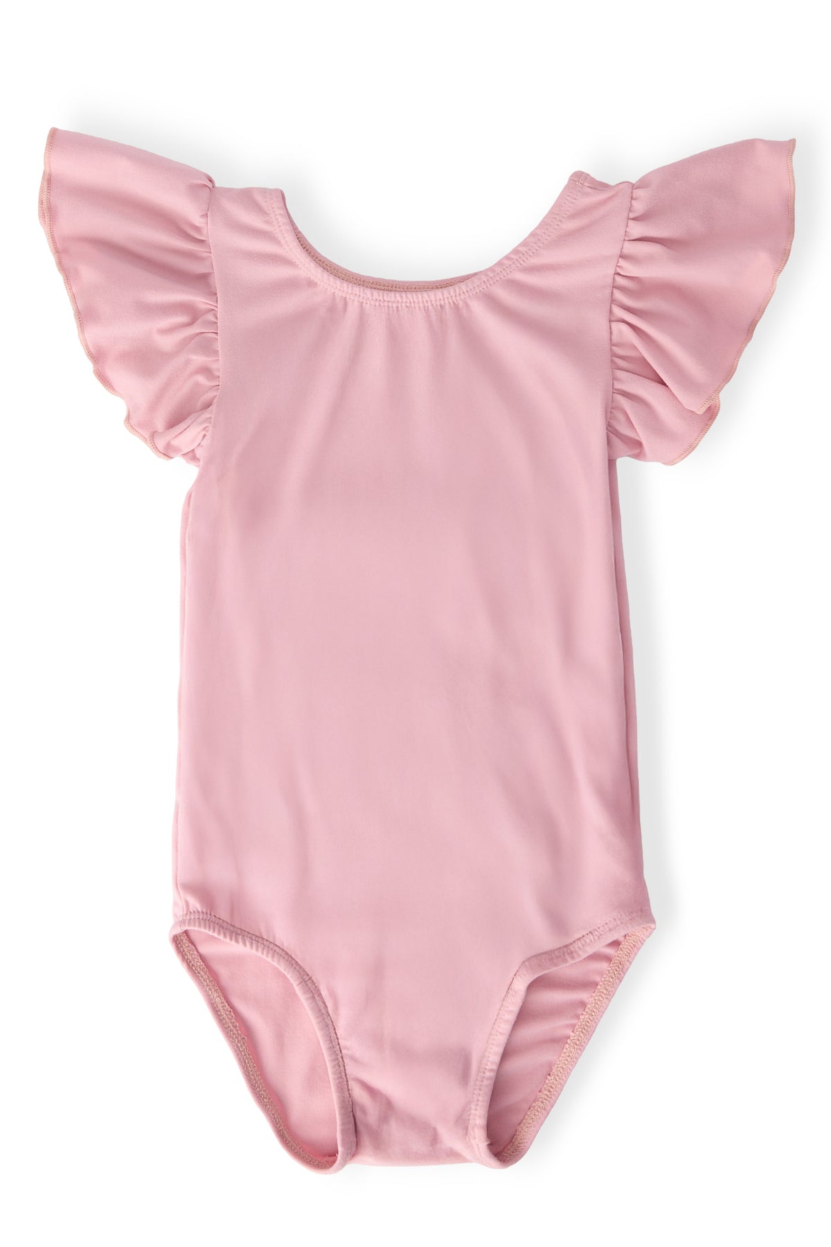 Vintage Pink S/S Flutter Sleeve Leotard-Mila & Rose ®