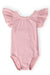 Vintage Pink S/S Flutter Sleeve Leotard-Mila & Rose ®