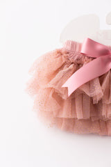 Vintage Pink & Gold Glitter Ruffle Tutu Bloomer-Mila & Rose ®