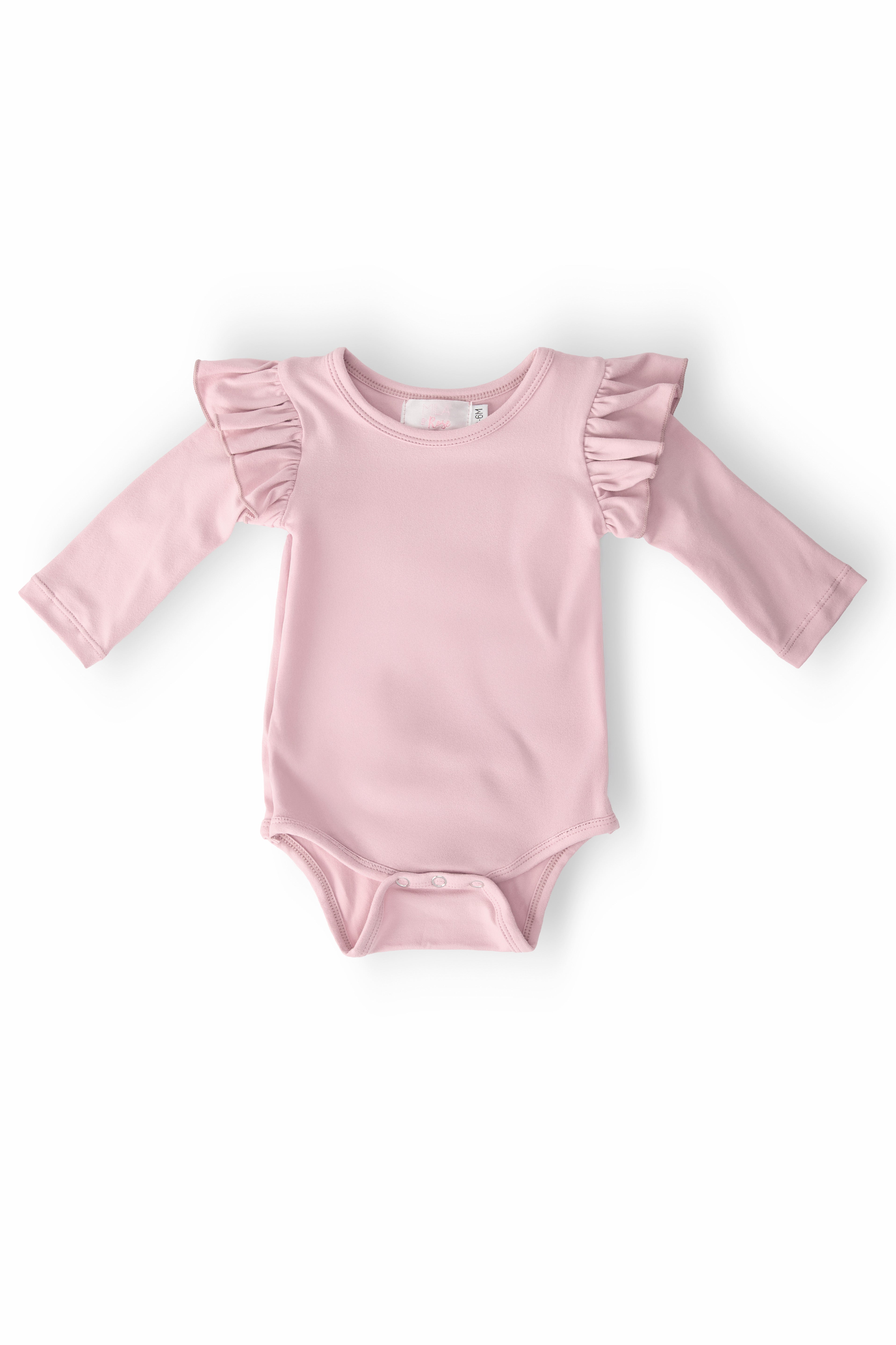 Vintage Pink L/S Flutter Bodysuit-Mila & Rose ®