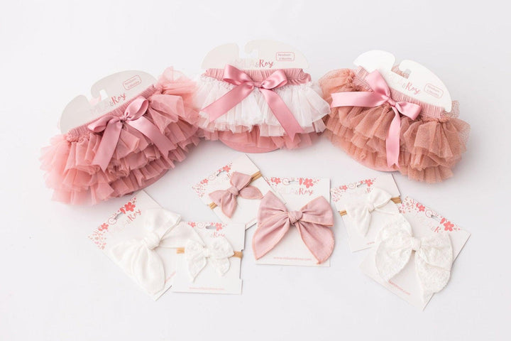 Vintage Pink Ombre Ruffle Tutu Bloomer-Mila & Rose ®