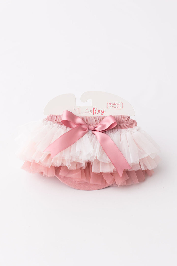 Vintage Pink Ombre Ruffle Tutu Bloomer-Mila & Rose ®