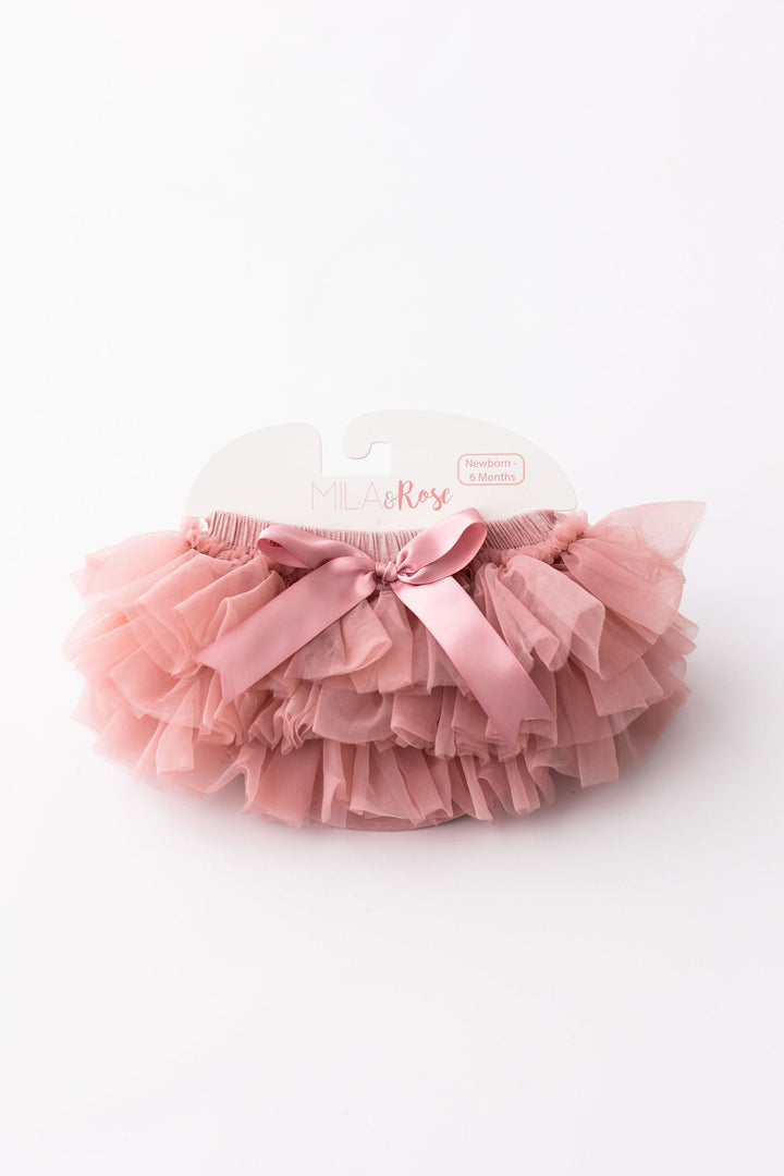 Vintage Pink Ruffle Tutu Bloomer-Mila & Rose ®