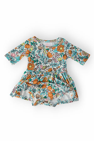 Vintage Vibes 3/4 Sleeve Twirl Bodysuit-Mila & Rose ®