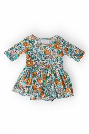 Vintage Vibes 3/4 Sleeve Twirl Bodysuit-Mila & Rose ®