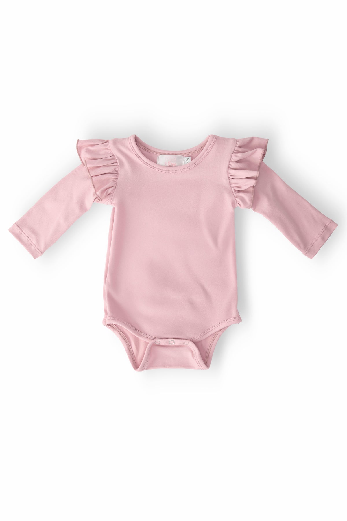 Vintage Pink L/S Flutter Bodysuit-Mila & Rose ®