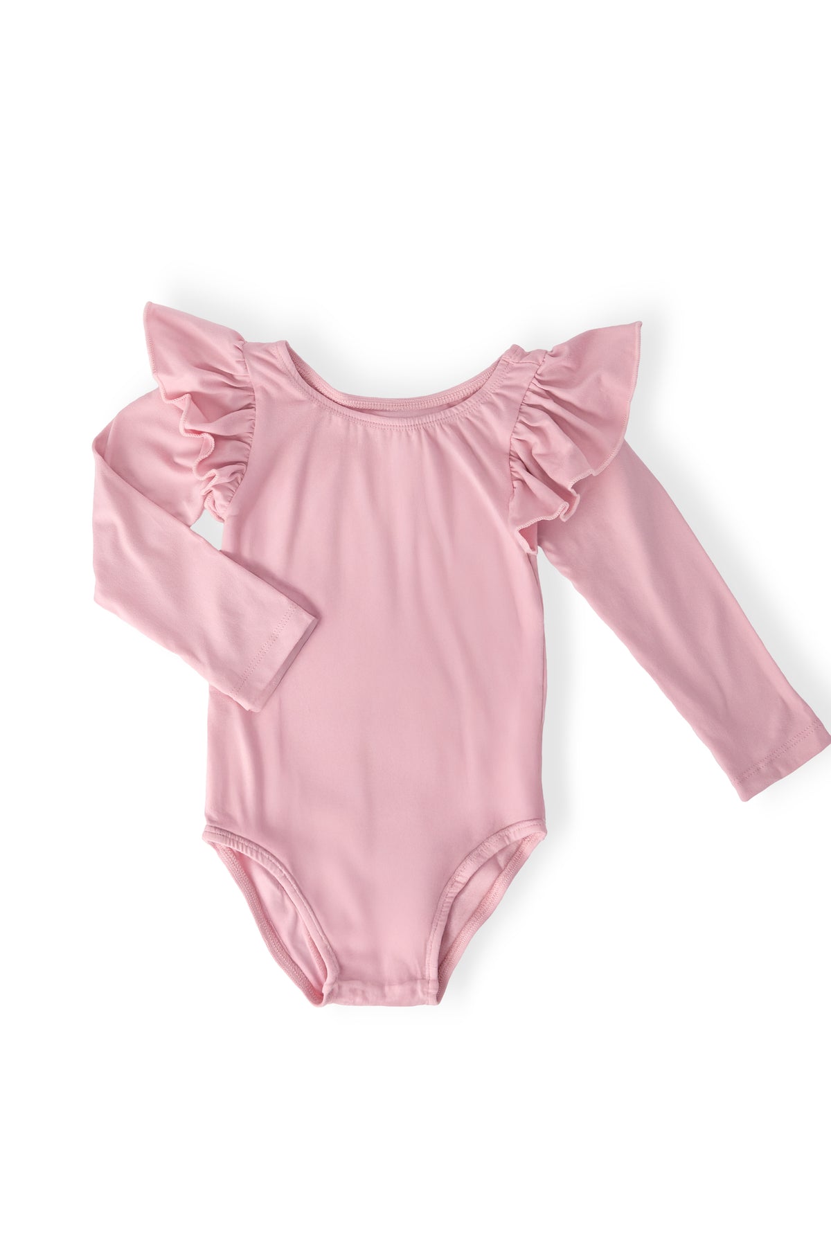 Vintage Pink L/S Flutter Sleeve Leotard-Mila & Rose ®