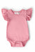 Vintage Pink S/S Flutter Bodysuit-Mila & Rose ®