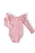 Vintage Pink L/S Flutter Sleeve Leotard-Mila & Rose ®