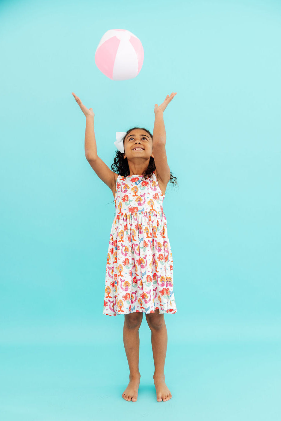 Watercolor Mermaids Tank Twirl Dress-Mila & Rose ®