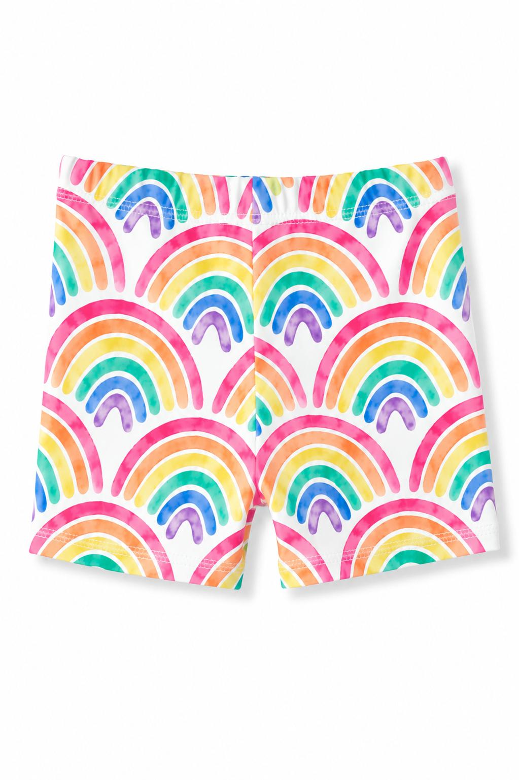 Watercolor Rainbows Twirl Shorts-Mila & Rose ®