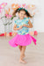 Watercolor Butterflies S/S Ruffle Tee-Mila & Rose ®
