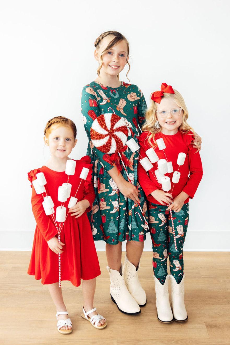 Western Wonderland L/S Pocket Twirl Dress | Mila & Rose Western Wonderland L/S Pocket Twirl Dress | Mila & Rose