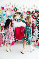 Western Wonderland L/S Pocket Twirl Dress-Mila & Rose ®