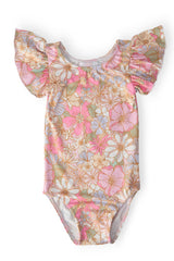 What's Up Buttercup S/S Flutter Sleeve Leotard-Mila & Rose ®