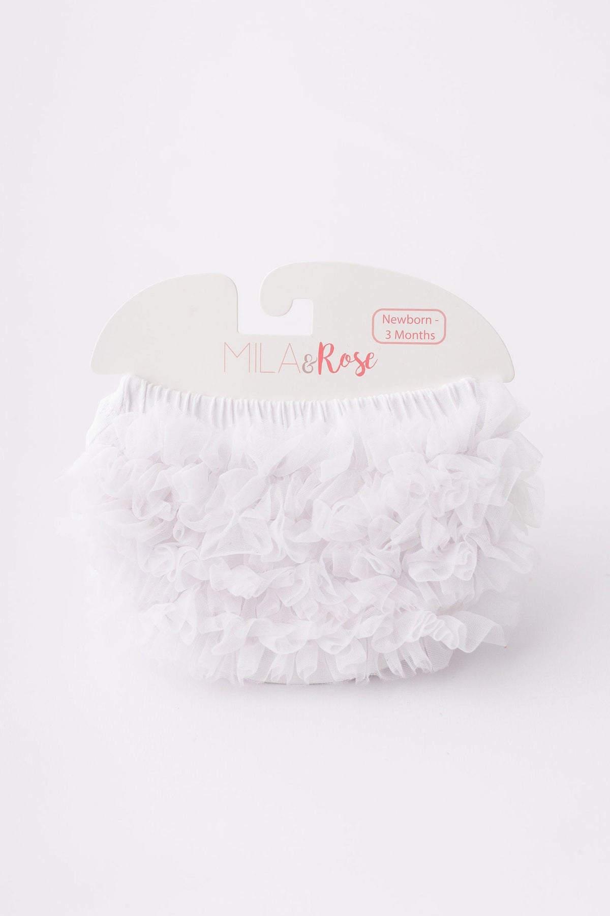 White Ruffle Bum Bloomer-Mila & Rose ®