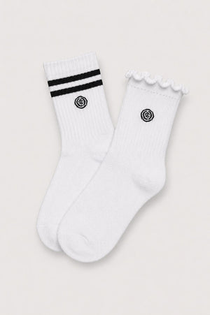 White & Black Sweet & Sporty Sock SET-Mila & Rose ®